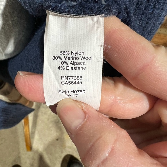 Madewell Alpaca Merino Wool Blend Waffle Stitch Open Front Long Cardigan Sweater - Picture 9 of 10